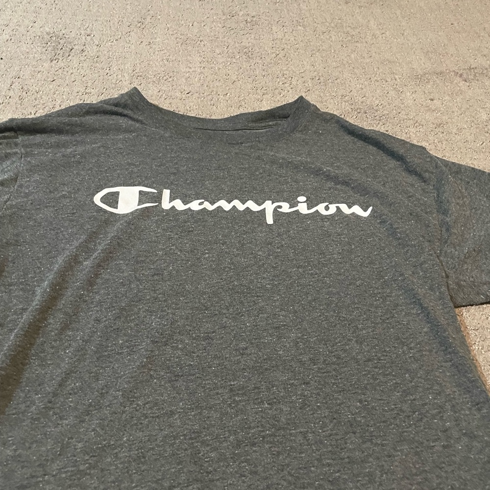 Mens Cotton Champion T-Shirt Grey